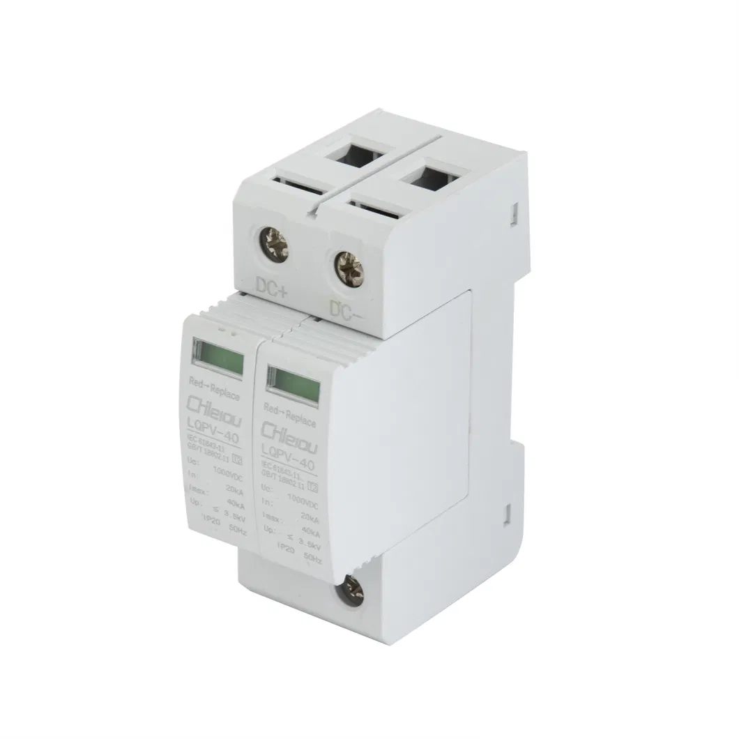 Lqpv Photovoltaic Surge Protector 40ka Lightning Arrester